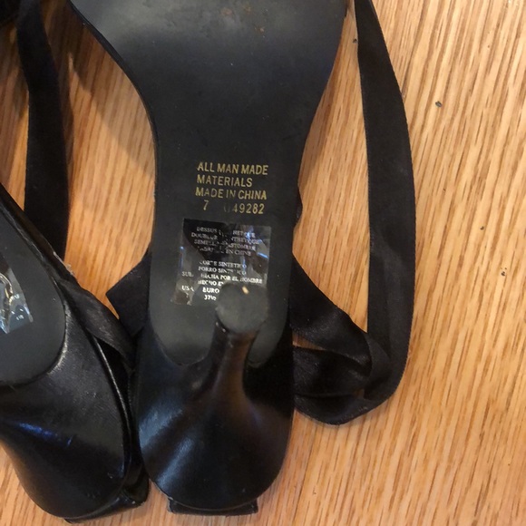 Sequin lace up shoes with satin ties. - Picture 10 of 14